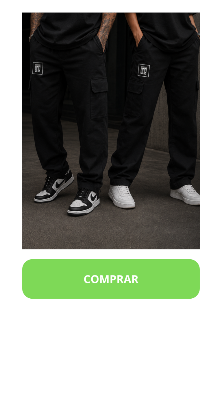 CALÇA VISION BNB WEAR - Preta R$ 185,00 ou 2x R$ 92,50 sem juros