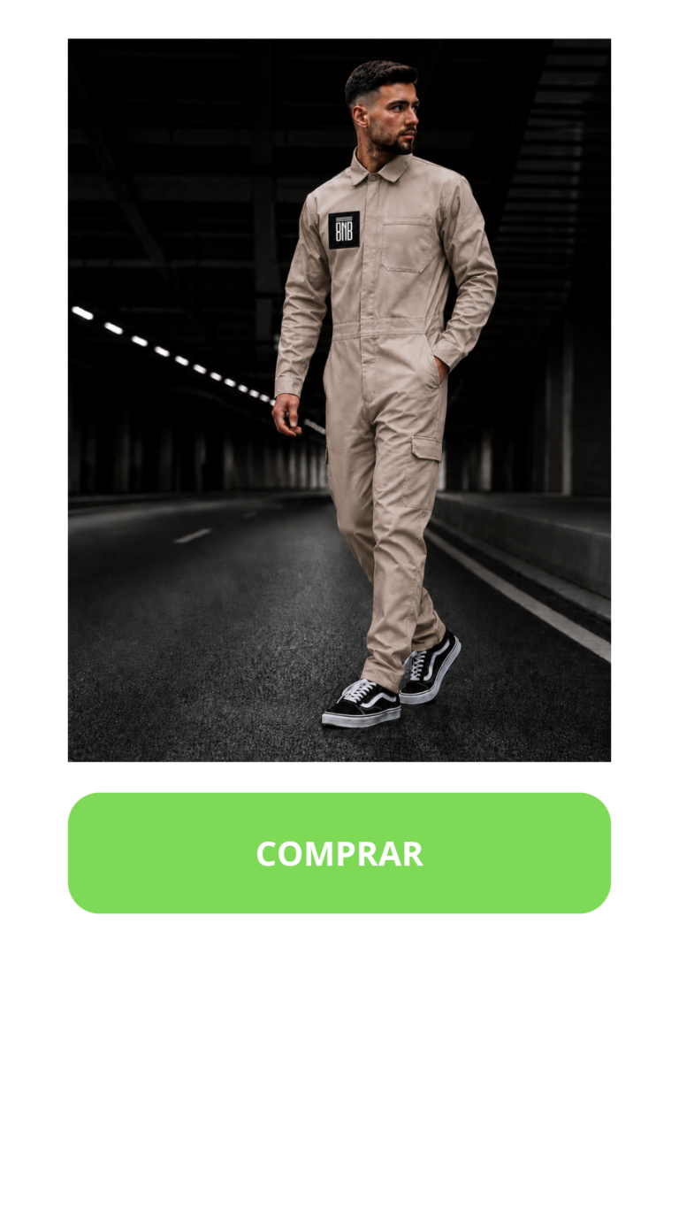 MACACÃO BNB WEAR - Cinza militar R$ 309,00 ou 3x R$ 103,00 sem juros